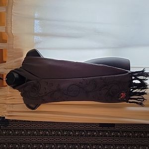 Winter scarf. Gray. By Pink Cookie